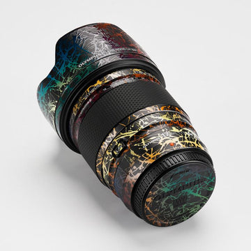Ink Splash Black Color Lens Skin – Fits Most Lens Models