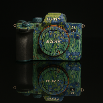 Floral Impressionist Camera Skin - Irises Oil Painting Wrap for Universal Fit