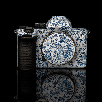 Elegant Bird & Vine Camera Skin Wrap - Fits Most Models
