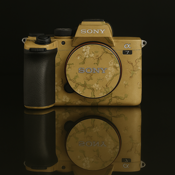 Pastel Garden Camera Skin - Soft Yellow Floral Oil Painting Wrap for Most Models