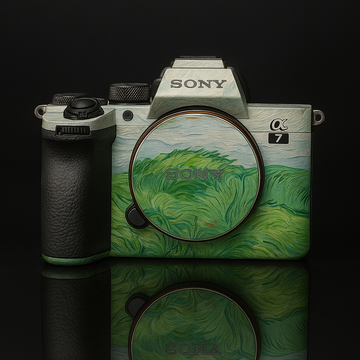 Green Breeze Camera Skin - Impressionist Pastoral Wrap for Most Models