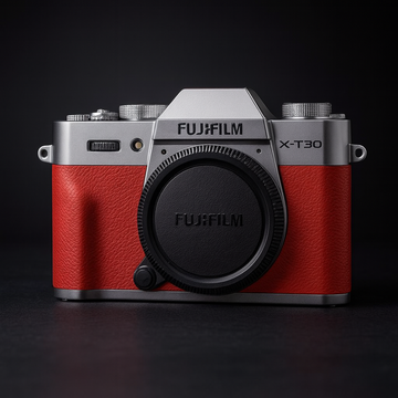 Leather Red Camera Skin – Fits Most Camera Models