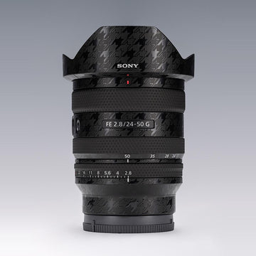 Houndstooth Black Lens Skin – Fits Most Lens Models