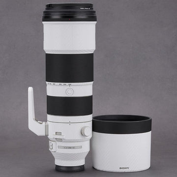 Carbon Fiber White Lens Skin – Fits Most Lens Models