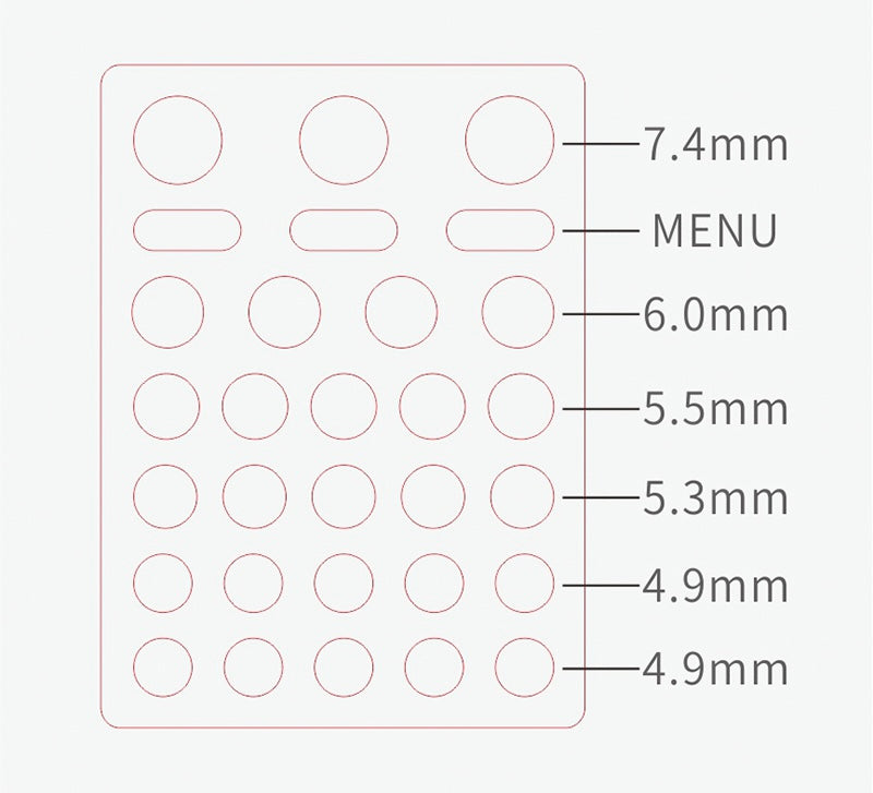 Transparent Button Sticker for Sony A7 Series