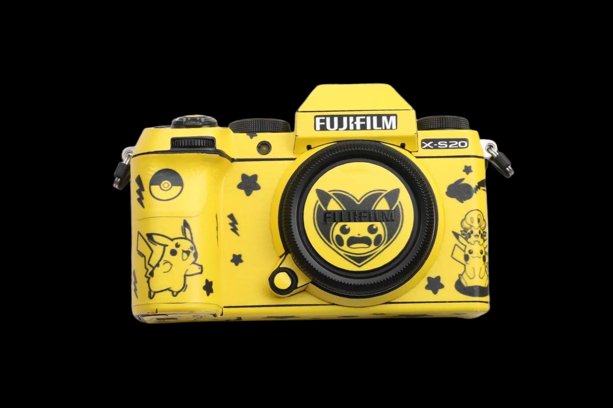Yellow Shock Sketch Camera Skin - Fits Most Models