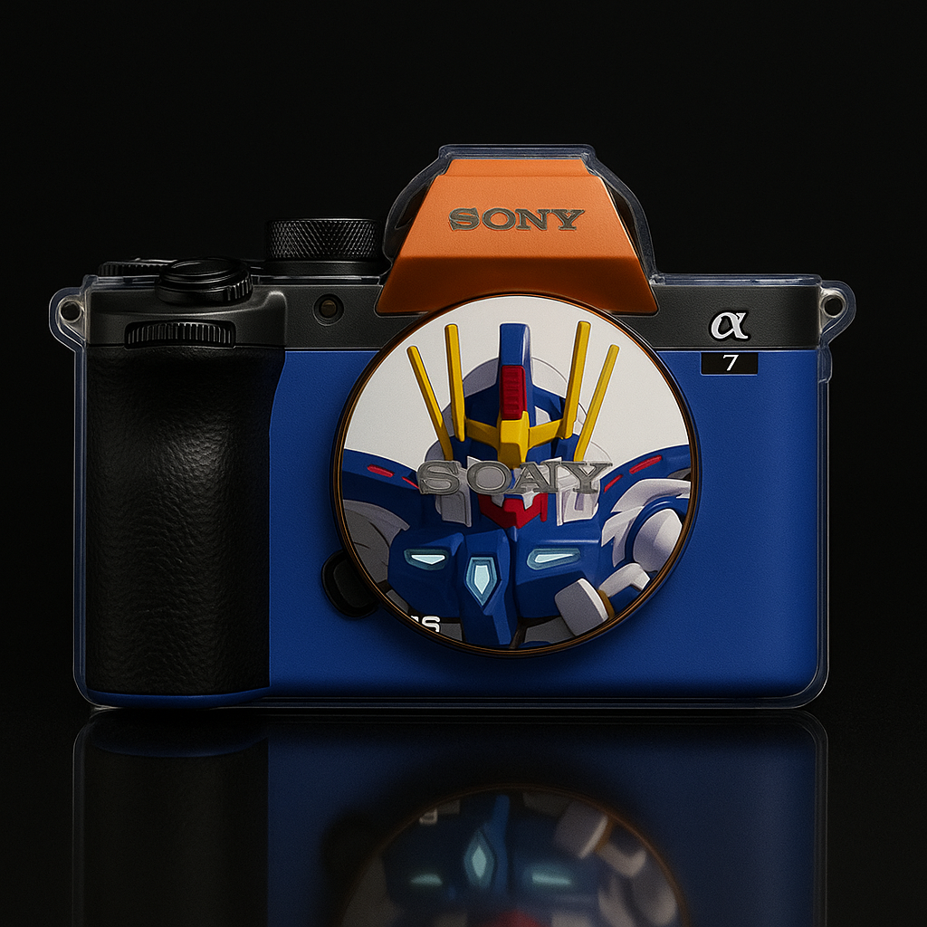 Blue Steel Gundam Camera Skin - Fits Most Models