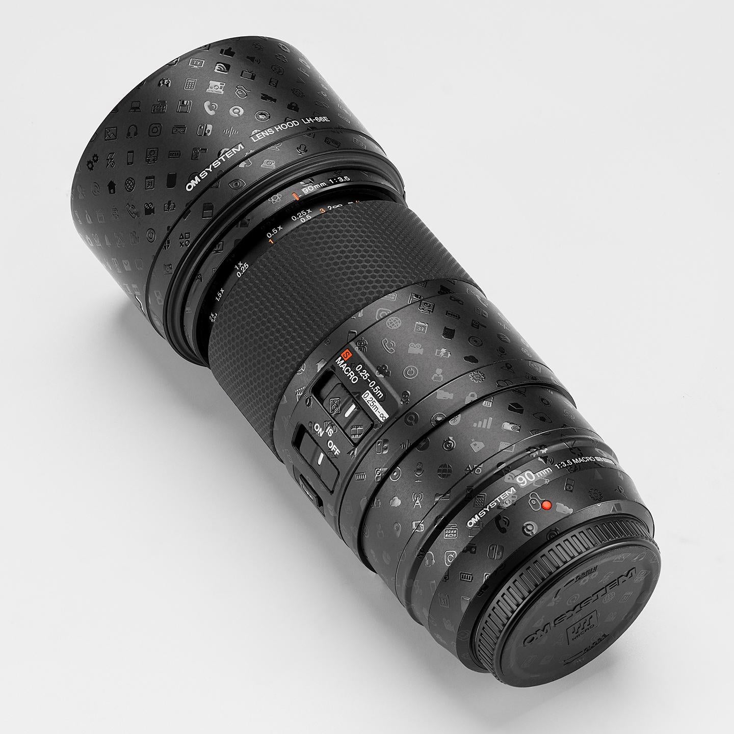 Digital Black Lens Skin – Fits Most Lens Models