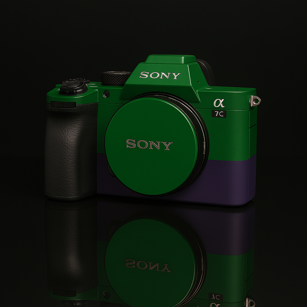 Premium Green & Purple Color Block Camera Skin