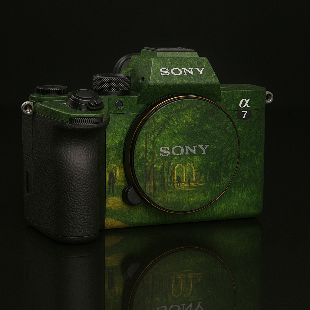 Romantic Forest Camera Skin Wrap - Artistic Vintage Texture for Universal Fit