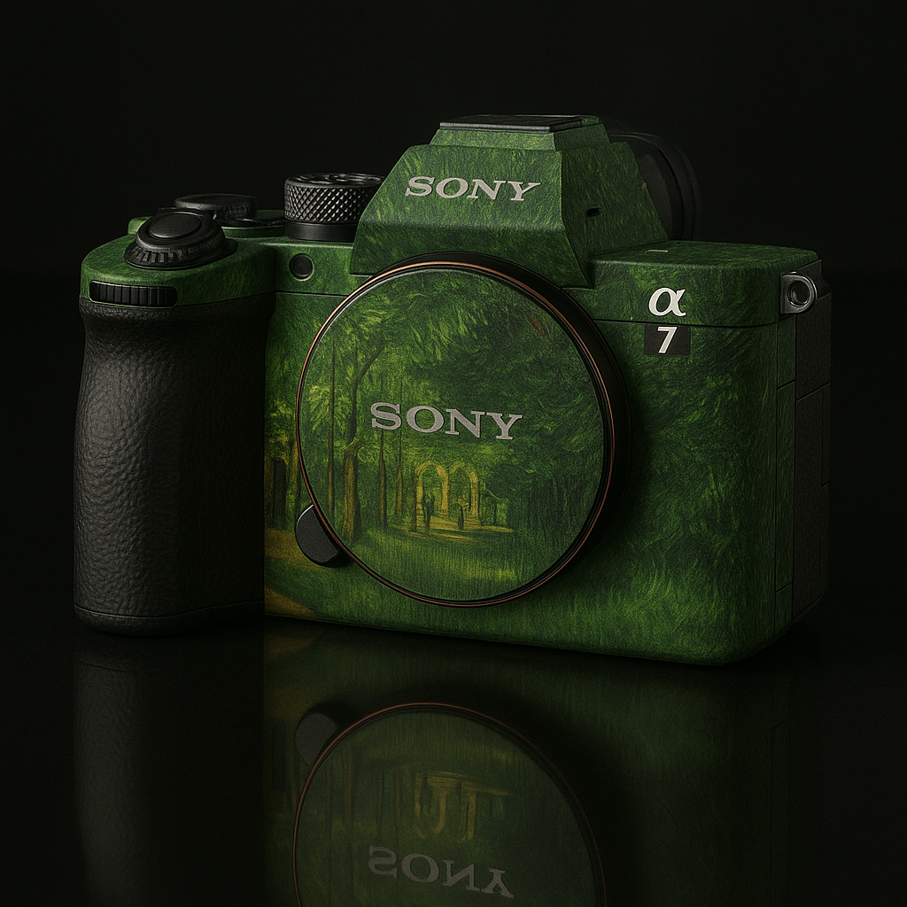 Romantic Forest Camera Skin Wrap - Artistic Vintage Texture for Universal Fit