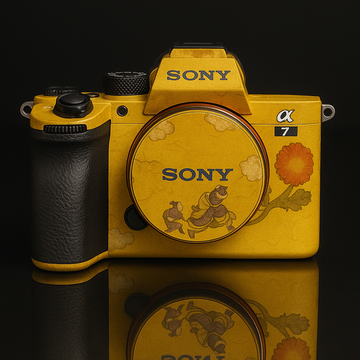 Oriental Classic Camera Wrap - Ancient Mural Style Sticker for Most Models