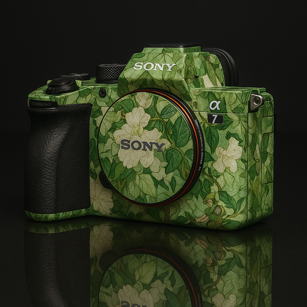 Ivory Bloom Camera Skin - Vintage Nature-Inspired Wrap for Most Models