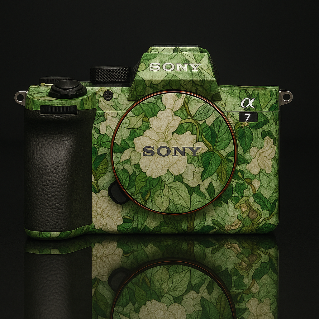 Ivory Bloom Camera Skin - Vintage Nature-Inspired Wrap for Most Models