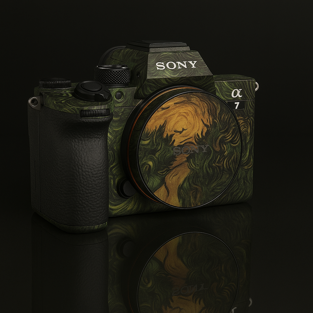 Twisting Forest Path Camera Skin - Expressionist Oil Painting Wrap for Most Models