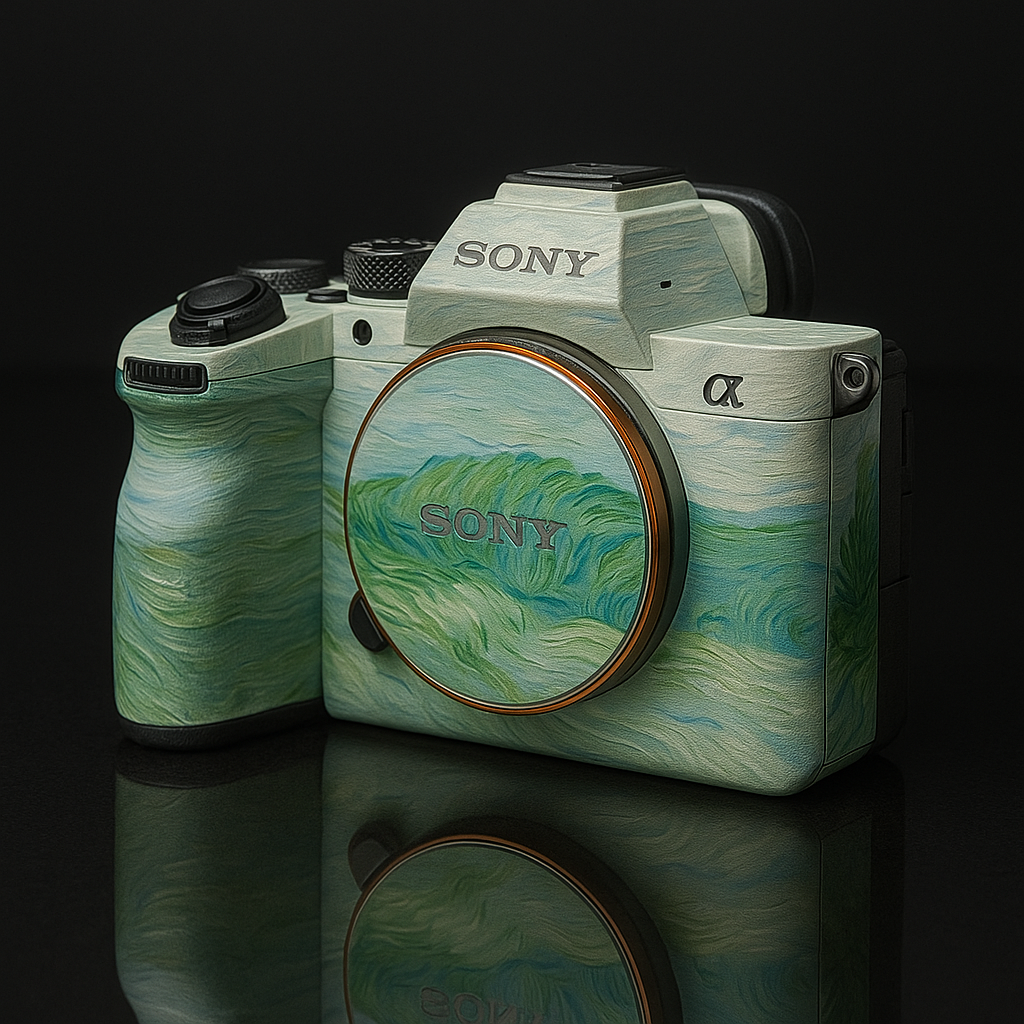 Green Breeze Camera Skin - Impressionist Pastoral Wrap for Most Models