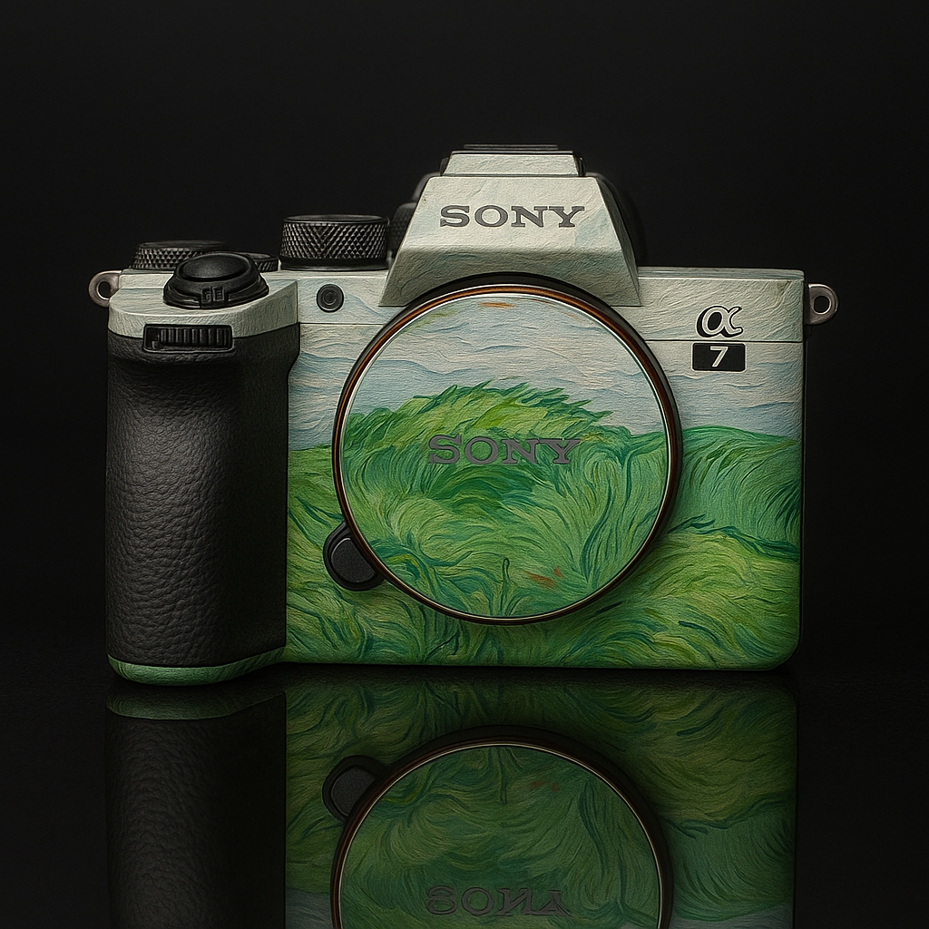 Green Breeze Camera Skin - Impressionist Pastoral Wrap for Most Models