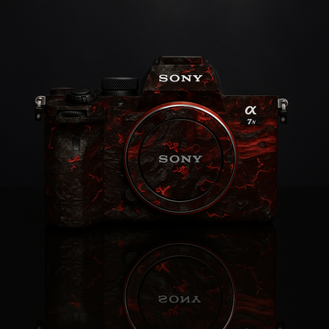 Volcanic Lava Camera Stickers - Heat & Fire Art Decals for Most Models