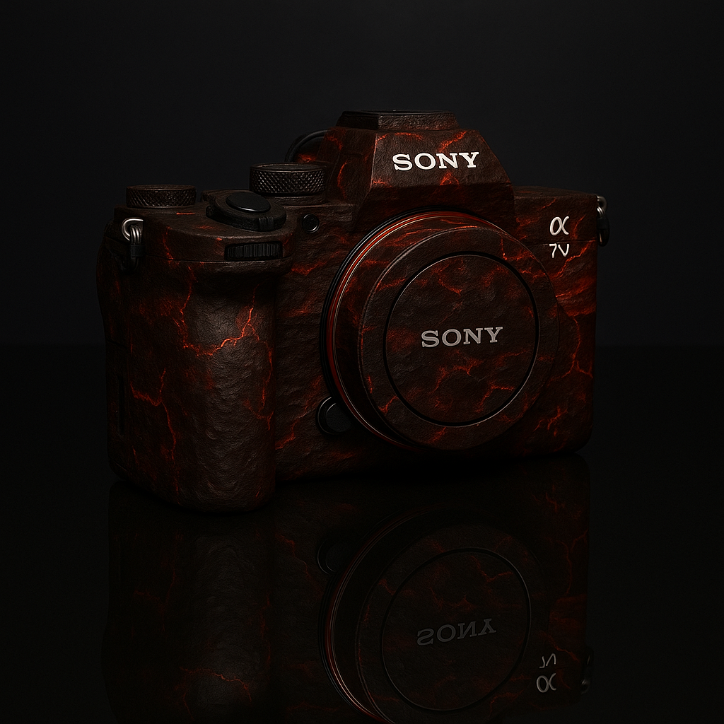 Volcanic Lava Camera Stickers - Heat & Fire Art Decals for Most Models