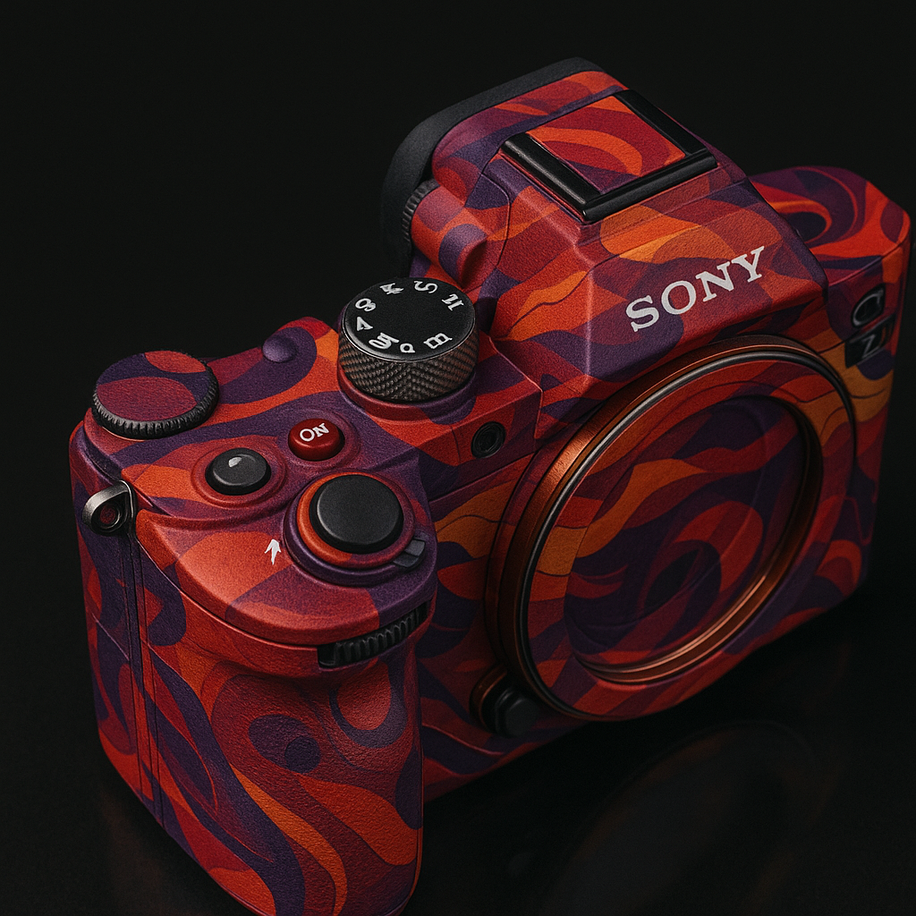 Mountain-Sea Scroll Camera Wraps - Fantasy Art for Camera Skins