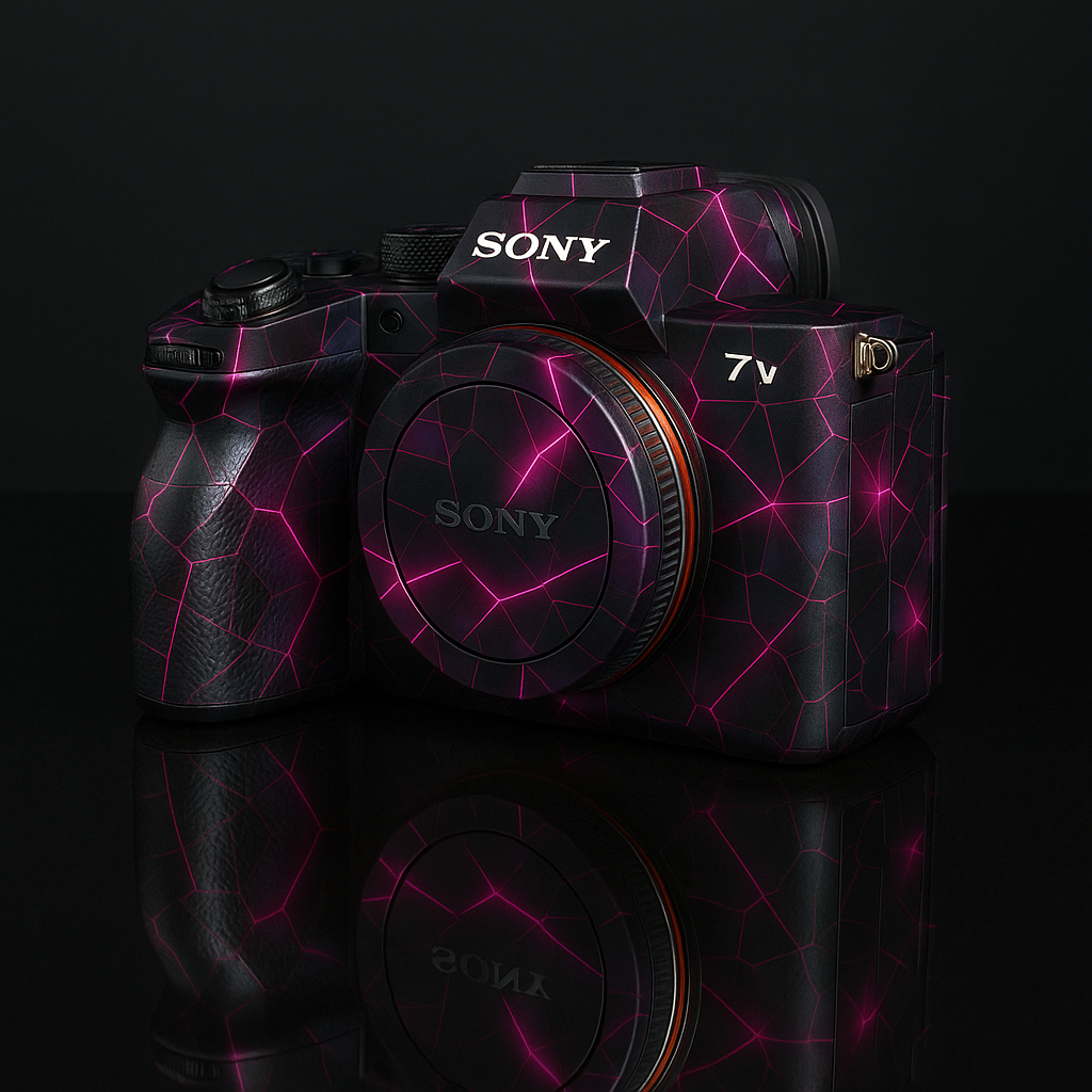 Electric ShatterGlow™ Camera Skin – Fits Most Models