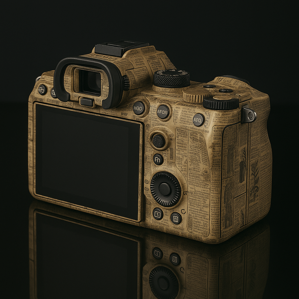 Vintage Gazette Camera Skin - Fits Most Models