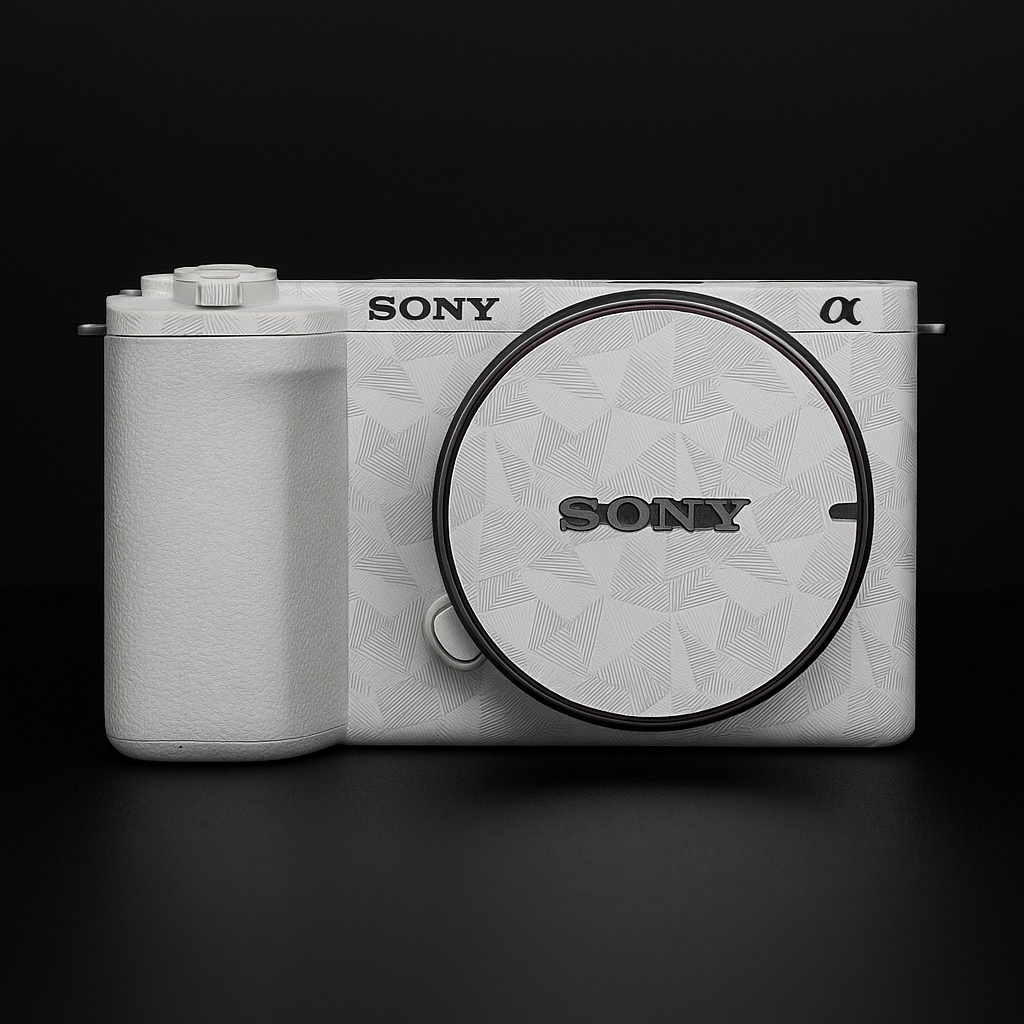 Nordic Triangle White Camera Skin – Fits Most Camera Models