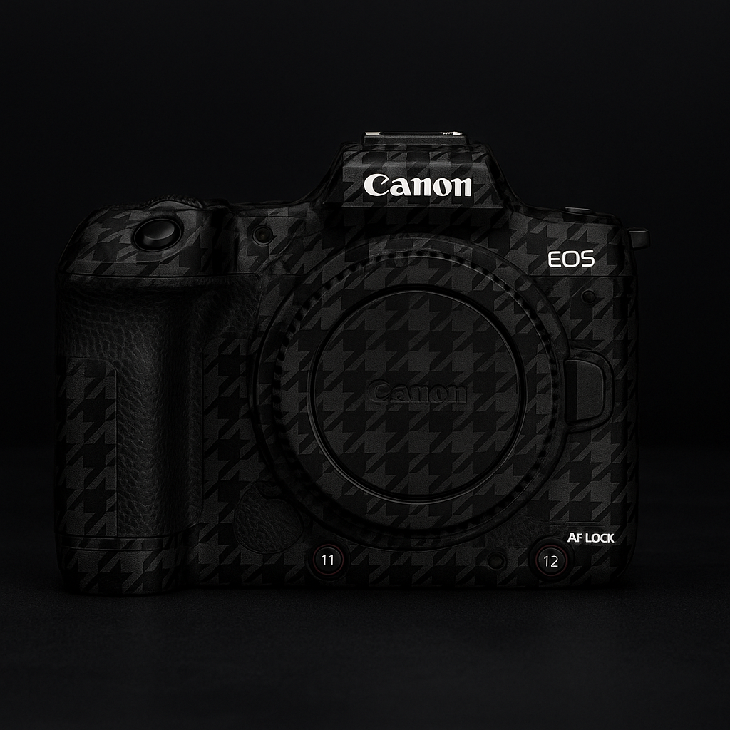 Houndstooth Black Camera Skin – Fits Most Camera Models