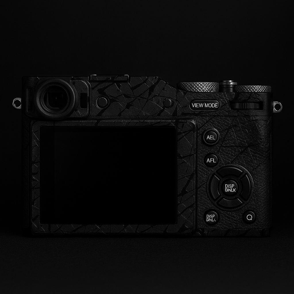 Ink Splash Black Camera Skin – Fits Most Camera Models