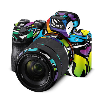 Abstract Colour Paints Matte Finish Camera Skin