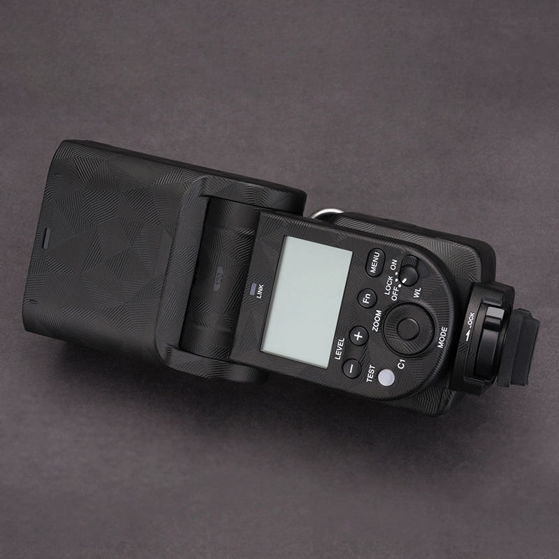Flash Protector Skin, Carbon Fiber Matte for Sony HVL-F60RM2