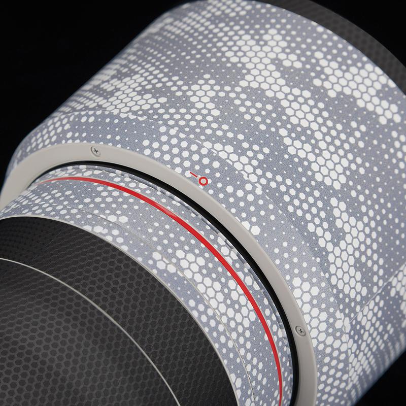 Snake Scale Gray White Lens Skin – Fits Most Lens Models